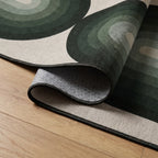 Absida Sage Rug folded corner detail