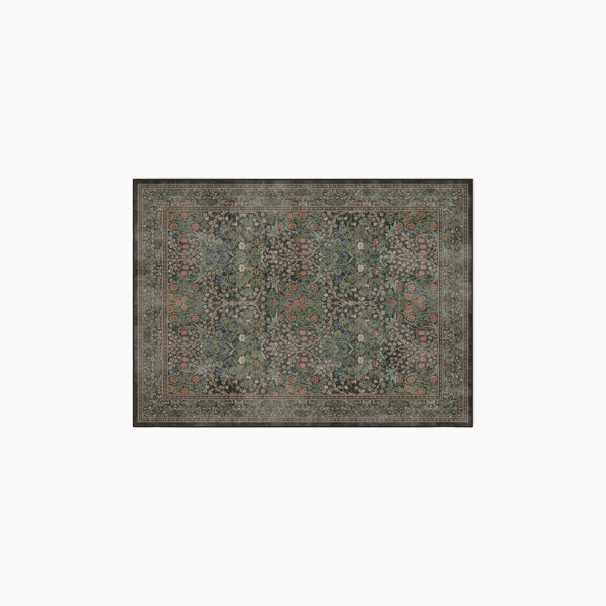 Blackthorn Forest Green Rug 3x5