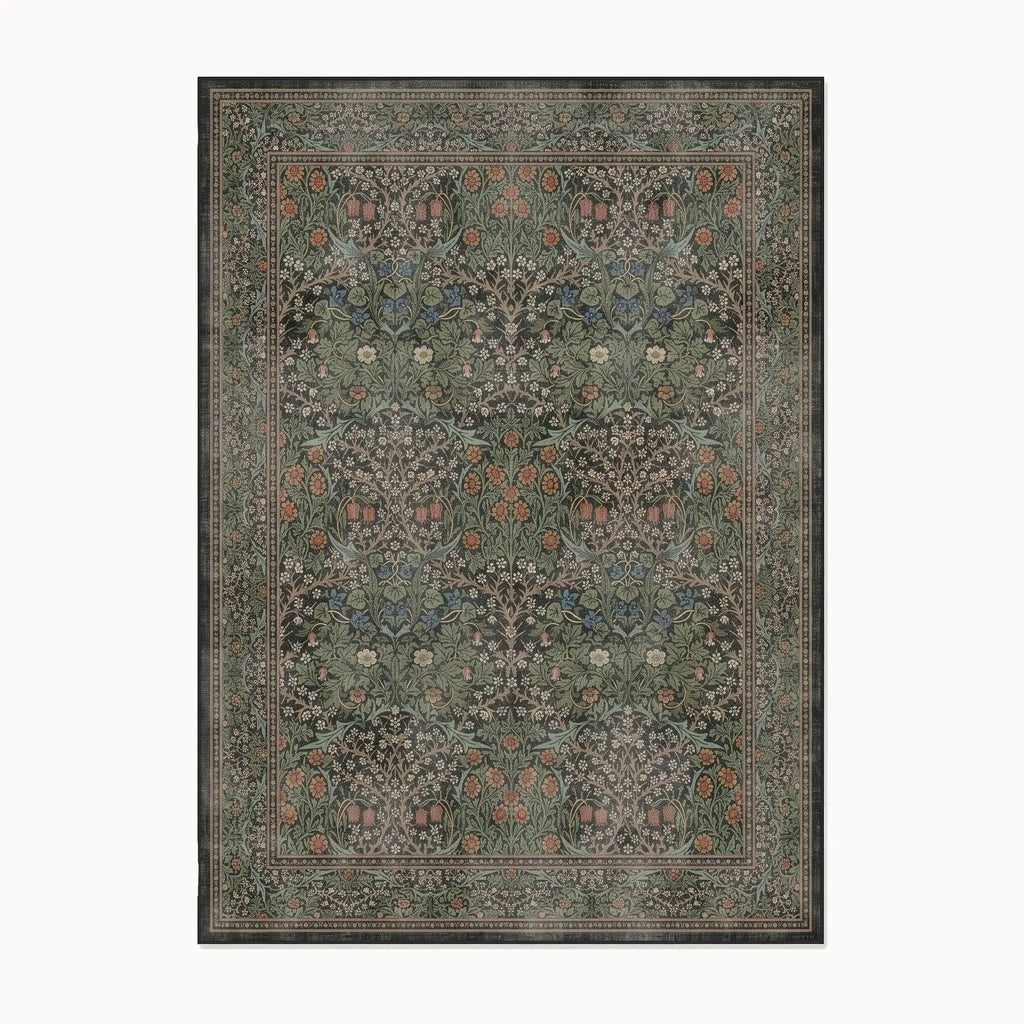Blackthorn Forest Green Rug 8x10