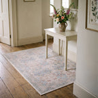 Blackthorn Ivory Rug in a hallway