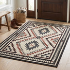 Desert Sumac Rug in a bedroom