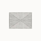 Inkdrop Black and Ivory Rug 3x5