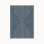 Inkdrop Lapis Blue Rug 5x7
