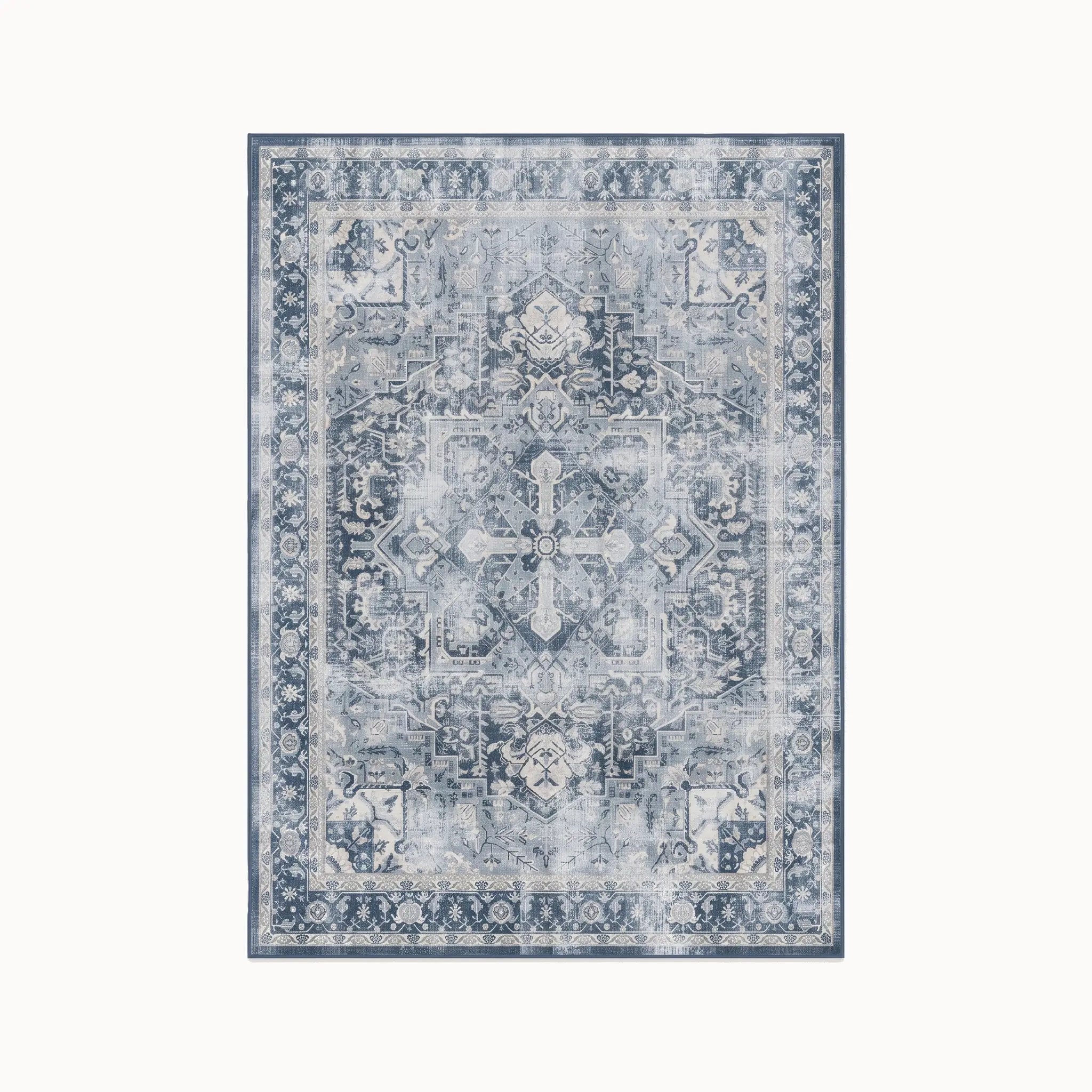 Kamran Admiral Blue Rug 5x7