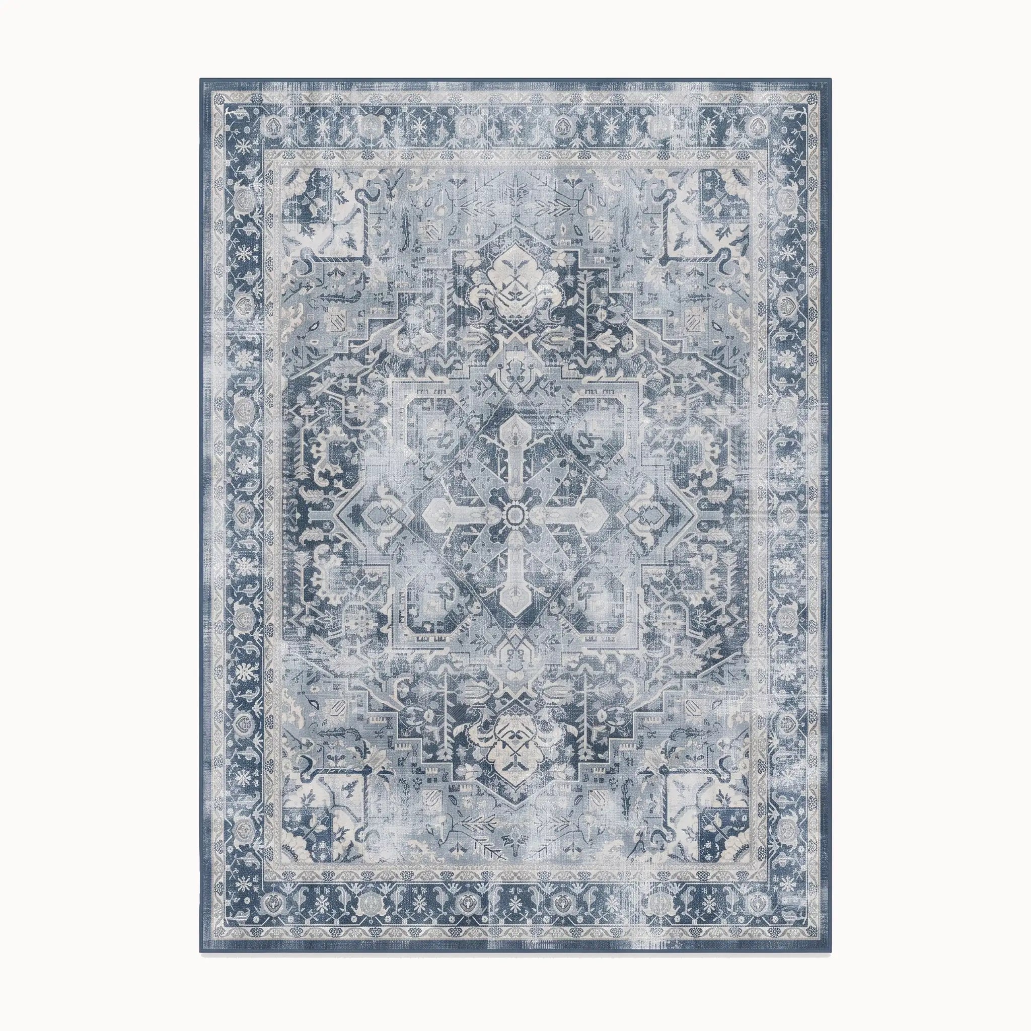 Kamran Admiral Blue Rug 8x10