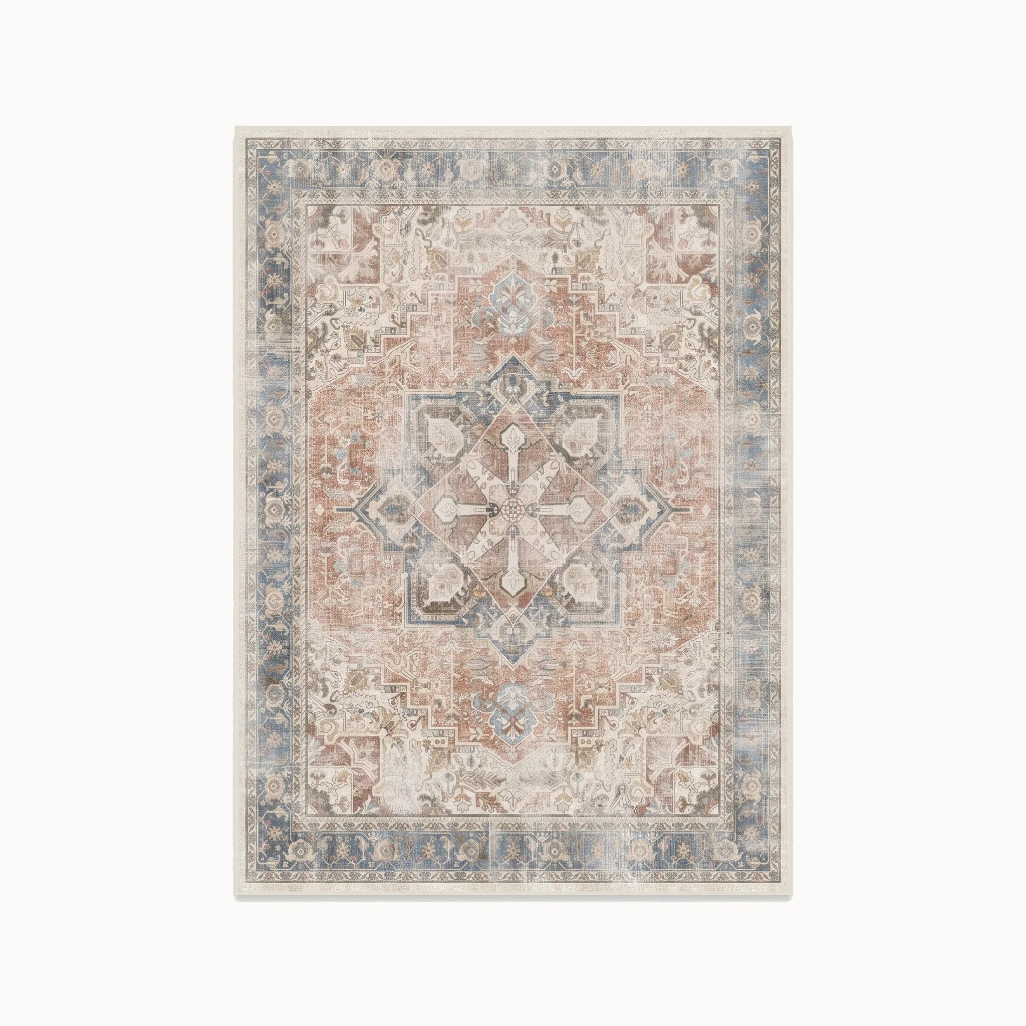 Kamran Coral Rug 5x7