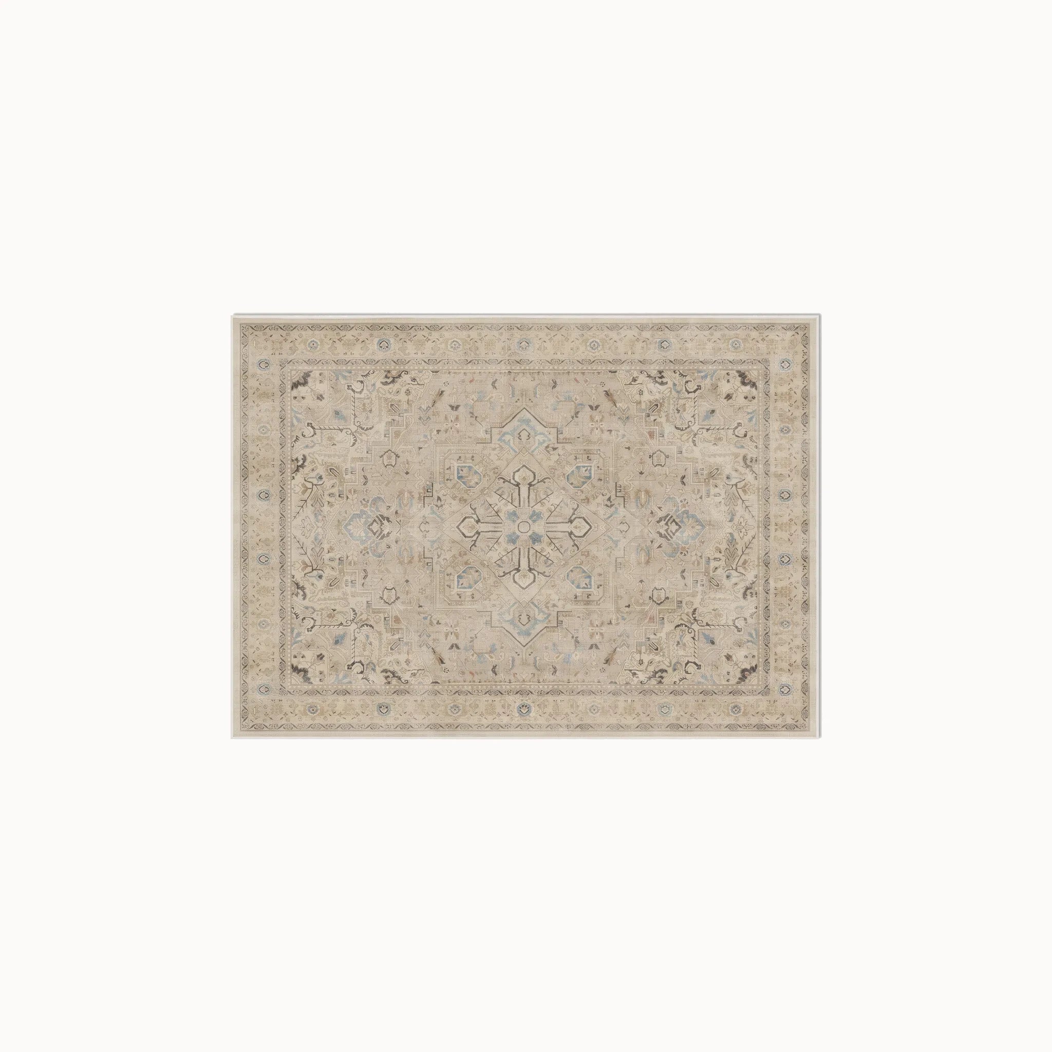 Kamran Ivory Opal Rug 3x5