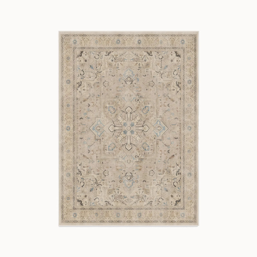 Kamran Ivory Opal Rug 5x7