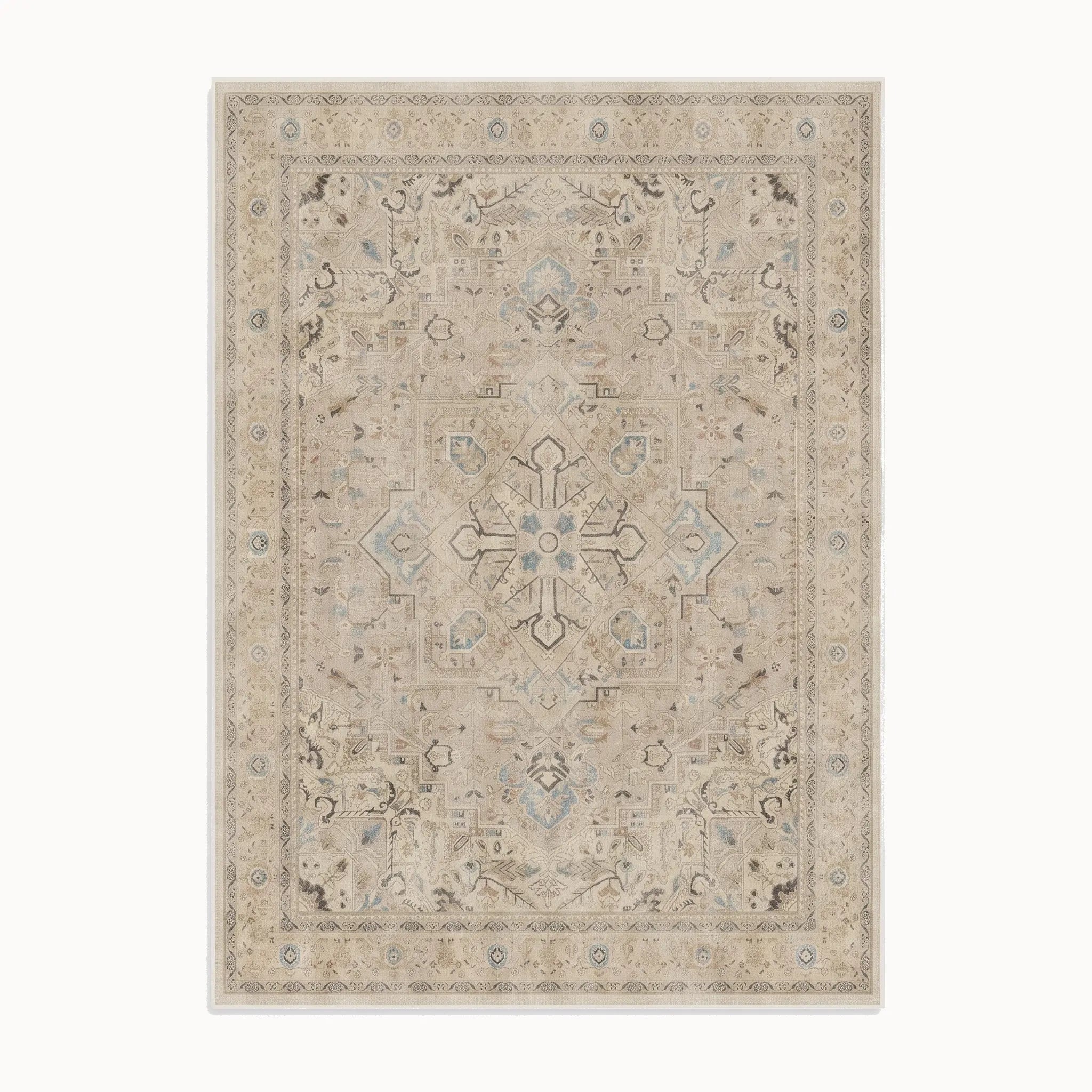 Kamran Ivory Opal Rug 8x10
