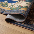 Kano Garden Multicolor Rug folded corner detail