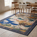 Kano Garden Multicolor Rug in a dining room