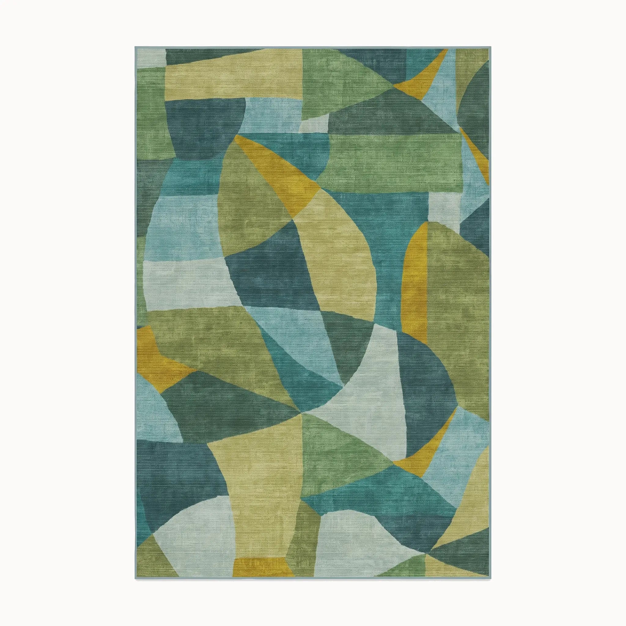 Kayla Teal Green Rug 8x10