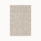 Montreal Beige and Lilac Rug in the 5 ft by 7 ft size