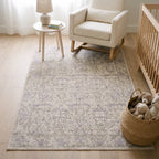 Montreal Beige and Lilac Rug in a nursery