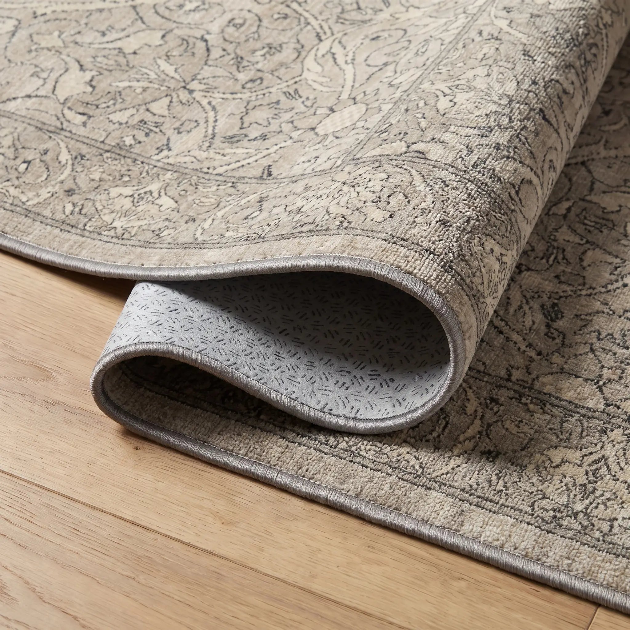 Montreal Natural Stone Rug folded corner detail