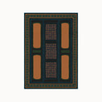 Nerissa Teal and Gold Rug 5x7