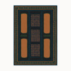 Nerissa Teal and Gold Rug 8x10