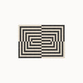 Op Art Charcoal Rug 3x5