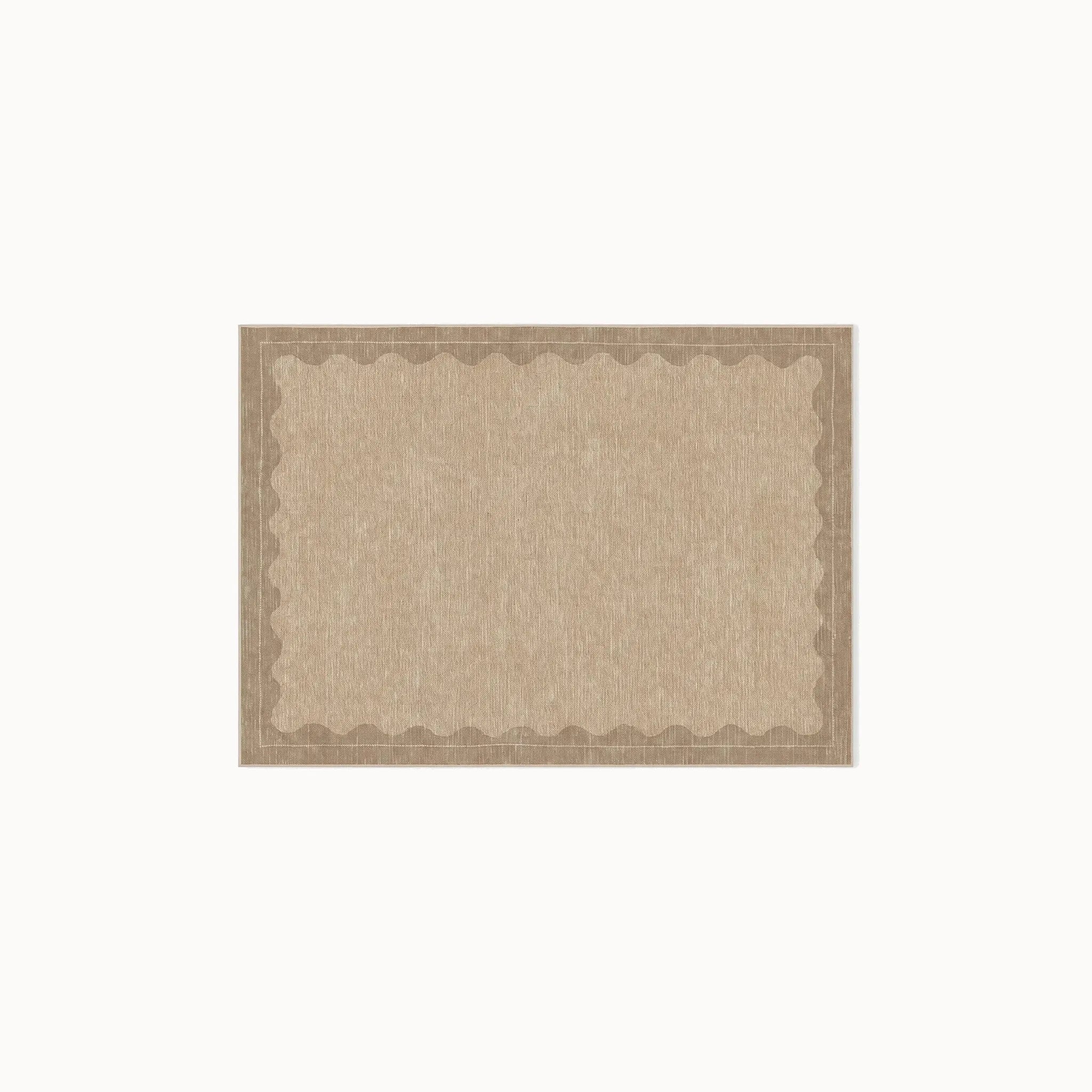 Orla Tan Rug in the 3 ft by 5 ft size