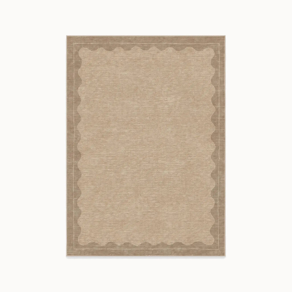 Orla Tan Rug in the 5 ft by 7 ft size