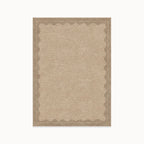 Orla Tan Rug in the 5 ft by 7 ft size