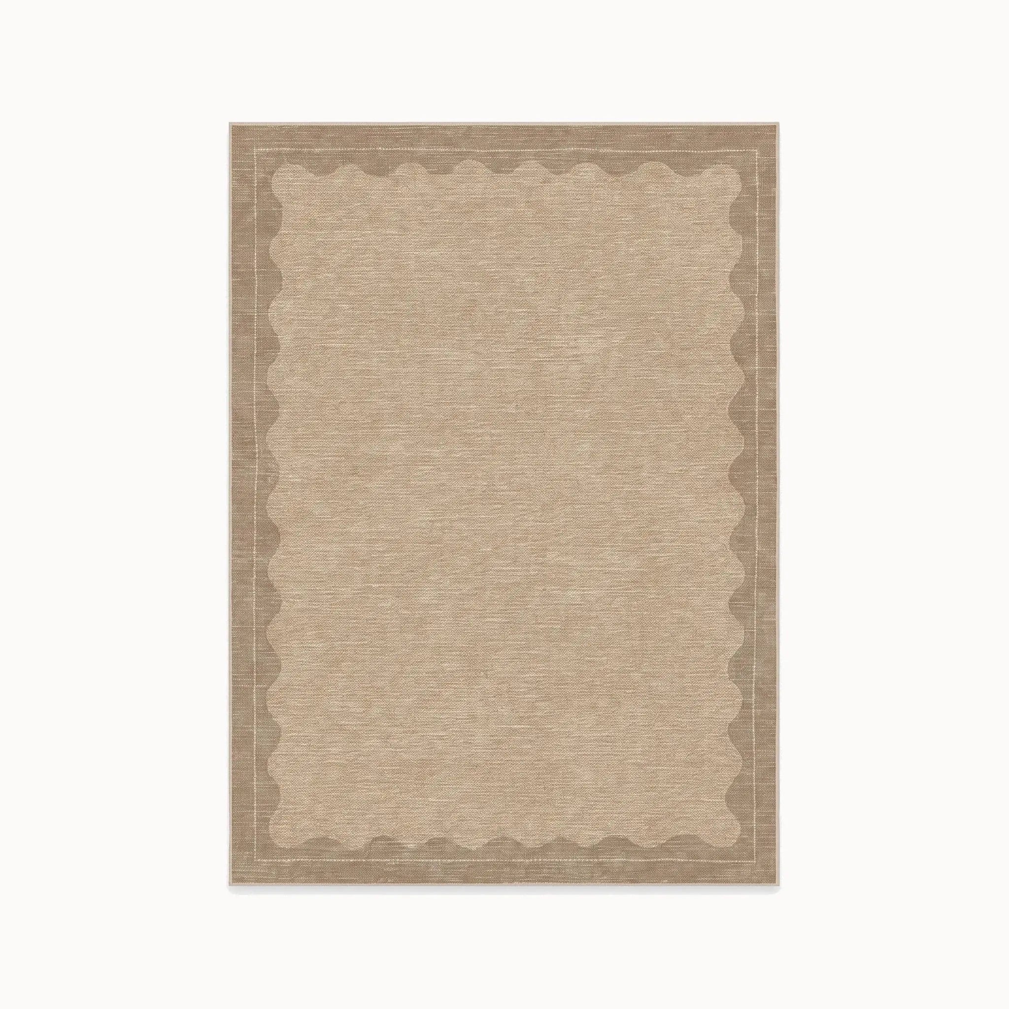 Orla Tan Rug in the 5 ft by 7 ft size