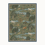 Owl and Willow Green Rug 8x10