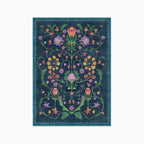 Protea Blue Rug 5x7