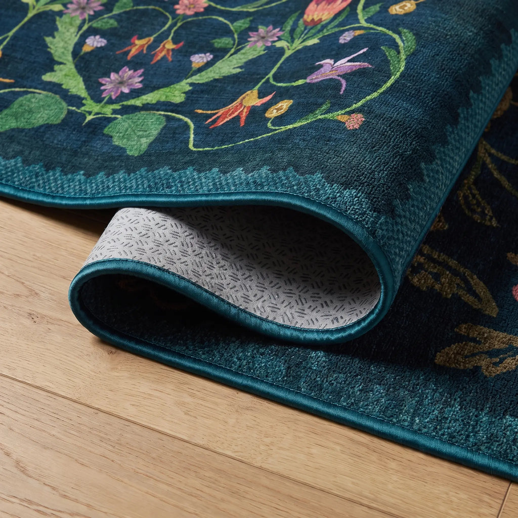 Protea Blue Rug detail