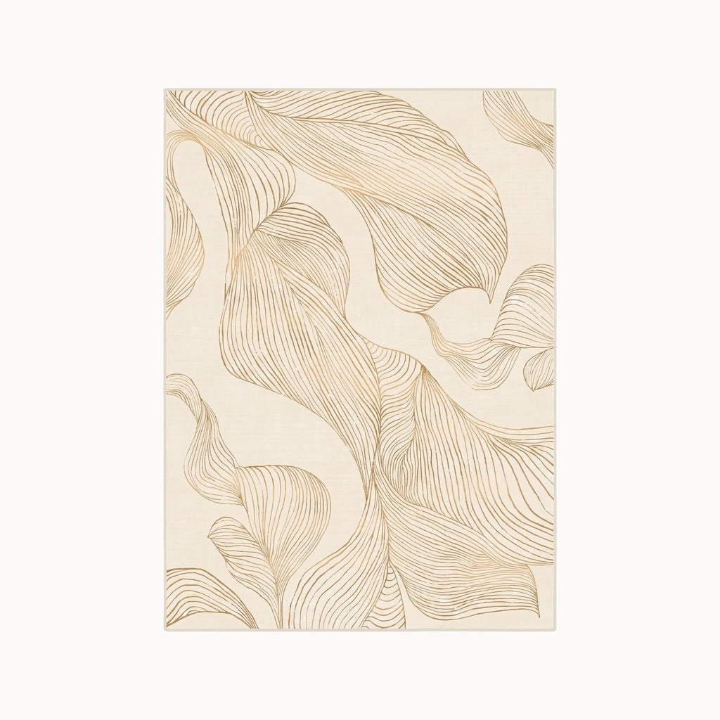 Sana Cream and Gold Rug 5x7