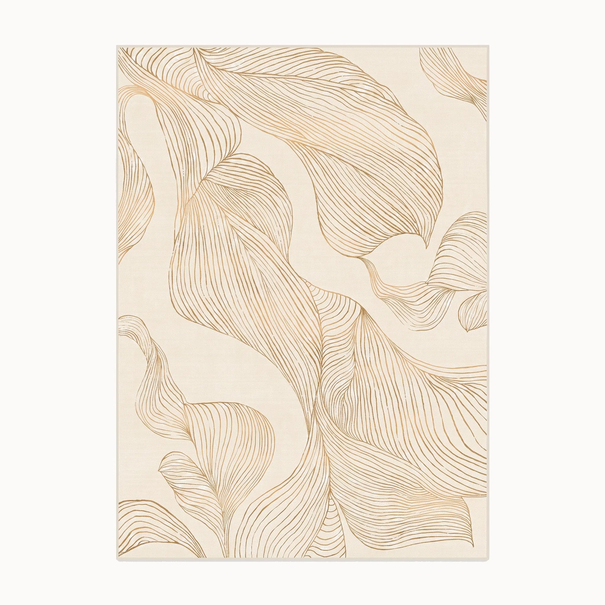Sana Cream and Gold Rug 8x10