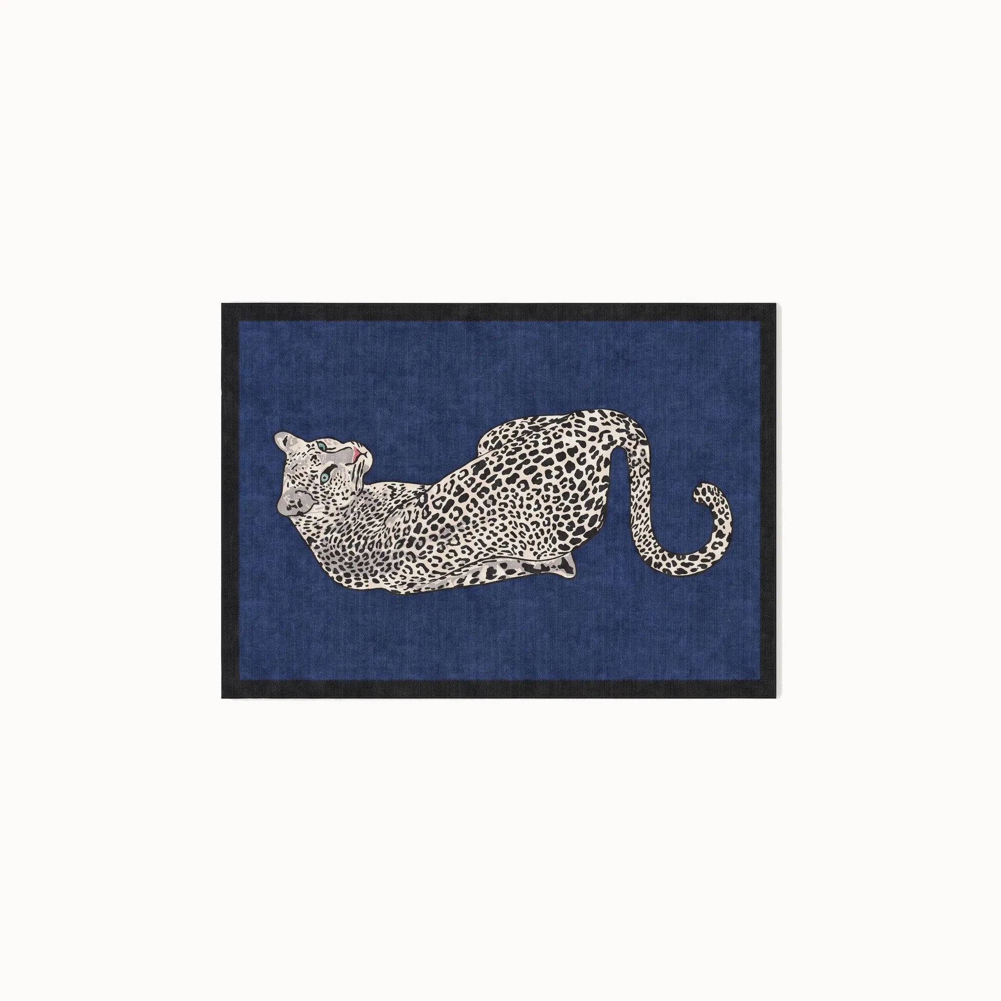 Snow Leopard Sapphire Rug 3x5
