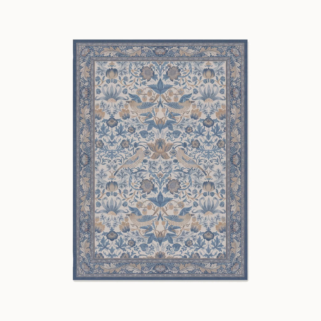 Strawberry Thief Indigo and Ivory Rug 5x7