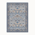 Strawberry Thief Indigo and Ivory Rug 8x10