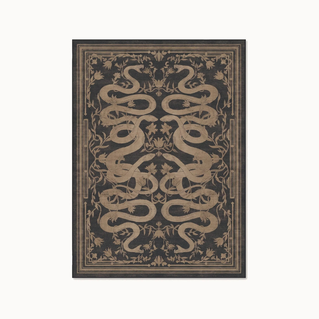 Sumaya Soft Black Rug 5x7