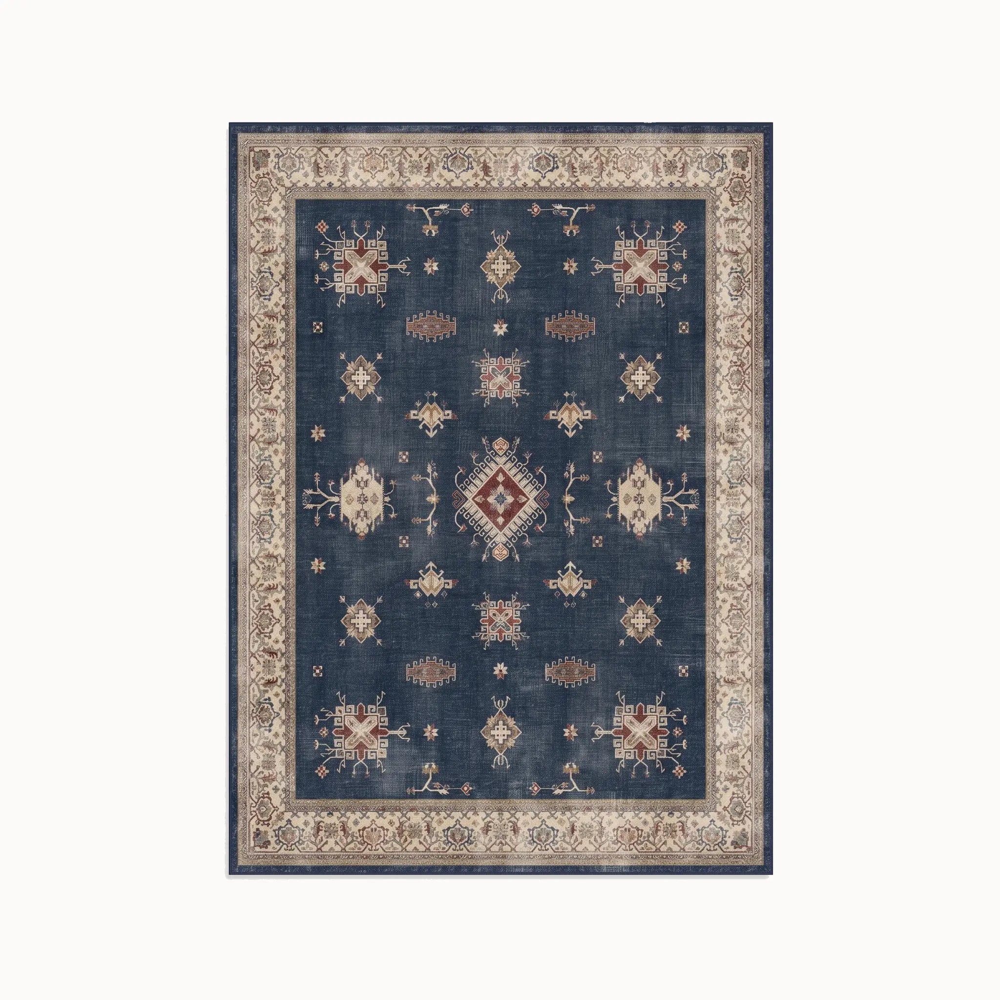 Verena Sapphire Blue Rug 5x7